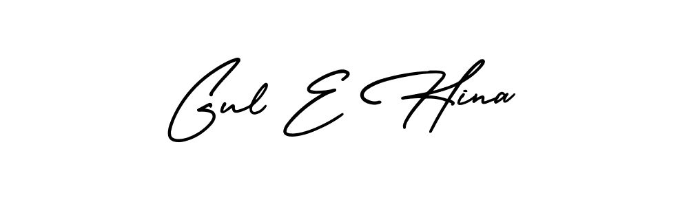 Design your own signature with our free online signature maker. With this signature software, you can create a handwritten (AmerikaSignatureDemo-Regular) signature for name Gul E Hina. Gul E Hina signature style 3 images and pictures png