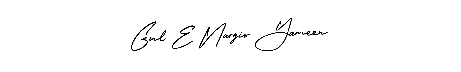 It looks lik you need a new signature style for name Gul E Nargis Yameen. Design unique handwritten (AmerikaSignatureDemo-Regular) signature with our free signature maker in just a few clicks. Gul E Nargis Yameen signature style 3 images and pictures png