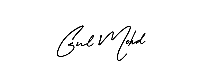 It looks lik you need a new signature style for name Gul Mohd. Design unique handwritten (AmerikaSignatureDemo-Regular) signature with our free signature maker in just a few clicks. Gul Mohd signature style 3 images and pictures png