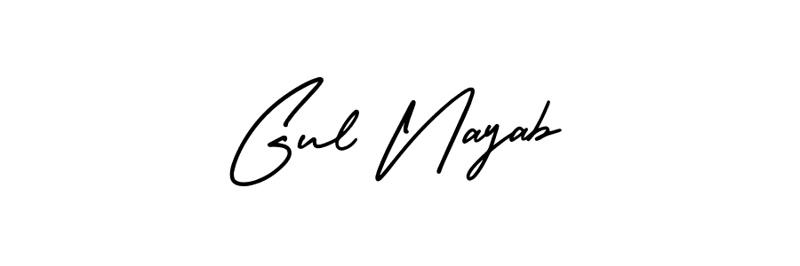 Similarly AmerikaSignatureDemo-Regular is the best handwritten signature design. Signature creator online .You can use it as an online autograph creator for name Gul Nayab. Gul Nayab signature style 3 images and pictures png
