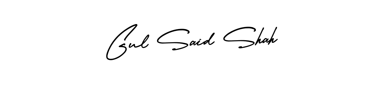 Also You can easily find your signature by using the search form. We will create Gul Said Shah name handwritten signature images for you free of cost using AmerikaSignatureDemo-Regular sign style. Gul Said Shah signature style 3 images and pictures png