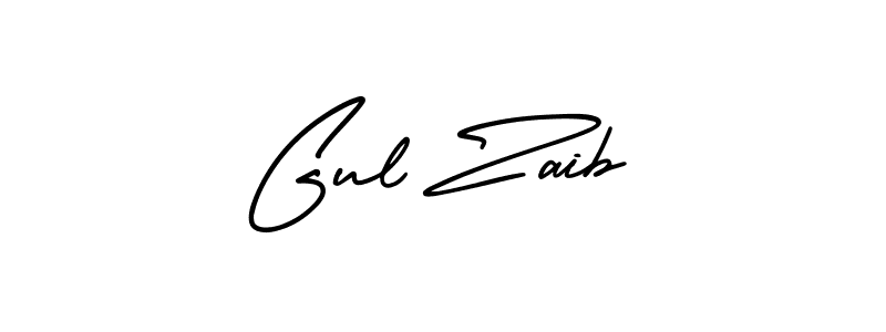 Design your own signature with our free online signature maker. With this signature software, you can create a handwritten (AmerikaSignatureDemo-Regular) signature for name Gul Zaib. Gul Zaib signature style 3 images and pictures png