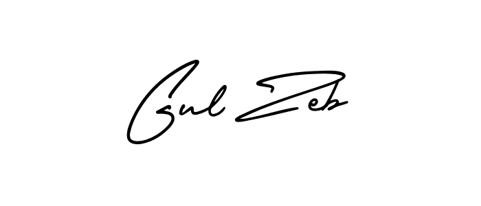 Create a beautiful signature design for name Gul Zeb. With this signature (AmerikaSignatureDemo-Regular) fonts, you can make a handwritten signature for free. Gul Zeb signature style 3 images and pictures png