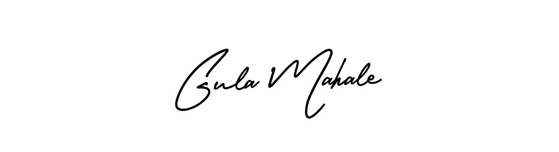 It looks lik you need a new signature style for name Gula Mahale. Design unique handwritten (AmerikaSignatureDemo-Regular) signature with our free signature maker in just a few clicks. Gula Mahale signature style 3 images and pictures png