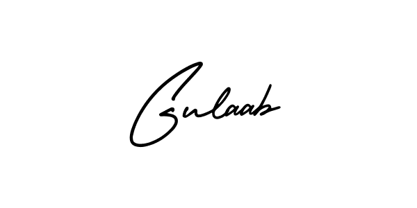 It looks lik you need a new signature style for name Gulaab. Design unique handwritten (AmerikaSignatureDemo-Regular) signature with our free signature maker in just a few clicks. Gulaab signature style 3 images and pictures png