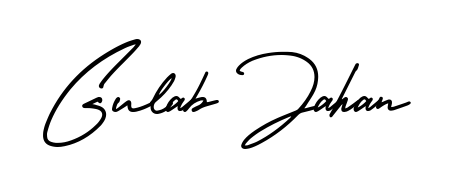 Stand out with a creative autograph for Gulab Jahan. The AmerikaSignatureDemo-Regular styling blends modern aesthetics with classic signature flourishes. Gulab Jahan signature style 3 images and pictures png