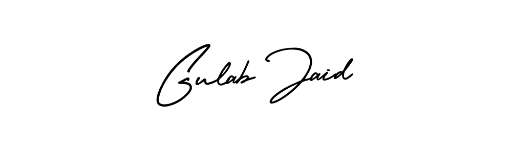 Similarly AmerikaSignatureDemo-Regular is the best handwritten signature design. Signature creator online .You can use it as an online autograph creator for name Gulab Jaid. Gulab Jaid signature style 3 images and pictures png