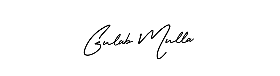 Check out images of Autograph of Gulab Mulla name. Actor Gulab Mulla Signature Style. AmerikaSignatureDemo-Regular is a professional sign style online. Gulab Mulla signature style 3 images and pictures png