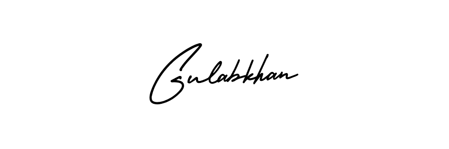 Also You can easily find your signature by using the search form. We will create Gulabkhan name handwritten signature images for you free of cost using AmerikaSignatureDemo-Regular sign style. Gulabkhan signature style 3 images and pictures png