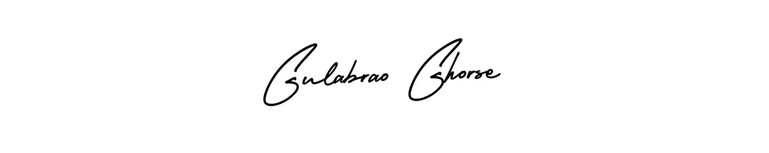 Make a beautiful signature design for name Gulabrao Ghorse. With this signature (AmerikaSignatureDemo-Regular) style, you can create a handwritten signature for free. Gulabrao Ghorse signature style 3 images and pictures png