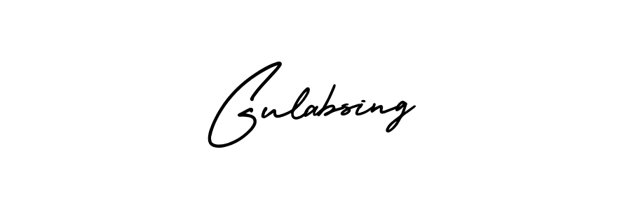Use a signature maker to create a handwritten signature online. With this signature software, you can design (AmerikaSignatureDemo-Regular) your own signature for name Gulabsing. Gulabsing signature style 3 images and pictures png