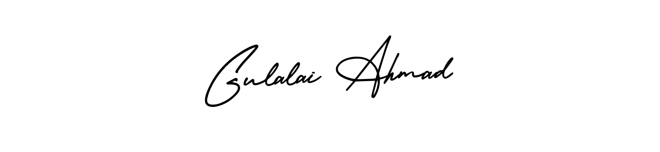 if you are searching for the best signature style for your name Gulalai Ahmad. so please give up your signature search. here we have designed multiple signature styles  using AmerikaSignatureDemo-Regular. Gulalai Ahmad signature style 3 images and pictures png