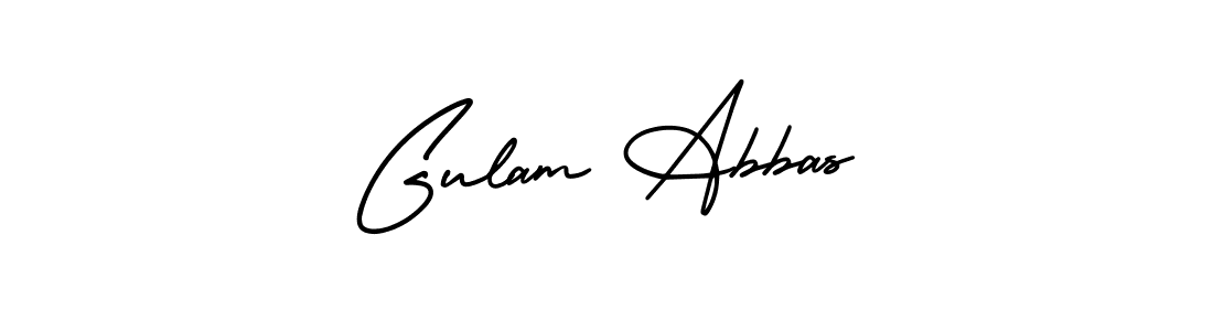 Make a beautiful signature design for name Gulam Abbas. With this signature (AmerikaSignatureDemo-Regular) style, you can create a handwritten signature for free. Gulam Abbas signature style 3 images and pictures png