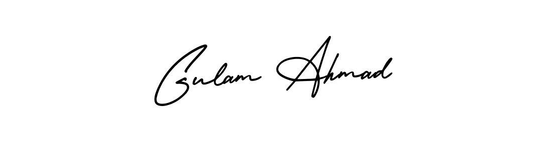 Use a signature maker to create a handwritten signature online. With this signature software, you can design (AmerikaSignatureDemo-Regular) your own signature for name Gulam Ahmad. Gulam Ahmad signature style 3 images and pictures png