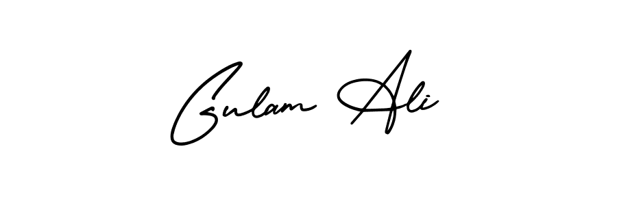 It looks lik you need a new signature style for name Gulam Ali. Design unique handwritten (AmerikaSignatureDemo-Regular) signature with our free signature maker in just a few clicks. Gulam Ali signature style 3 images and pictures png