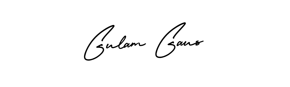 AmerikaSignatureDemo-Regular is a professional signature style that is perfect for those who want to add a touch of class to their signature. It is also a great choice for those who want to make their signature more unique. Get Gulam Gaus name to fancy signature for free. Gulam Gaus signature style 3 images and pictures png