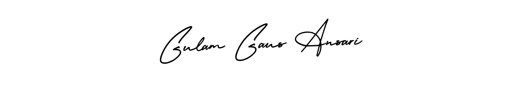 See photos of Gulam Gaus Ansari official signature by Spectra . Check more albums & portfolios. Read reviews & check more about AmerikaSignatureDemo-Regular font. Gulam Gaus Ansari signature style 3 images and pictures png