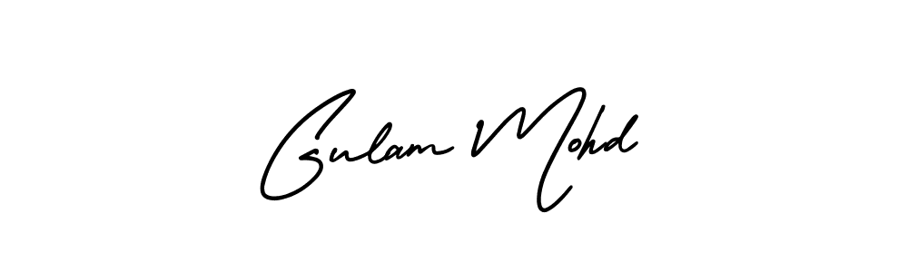 Make a beautiful signature design for name Gulam Mohd. With this signature (AmerikaSignatureDemo-Regular) style, you can create a handwritten signature for free. Gulam Mohd signature style 3 images and pictures png