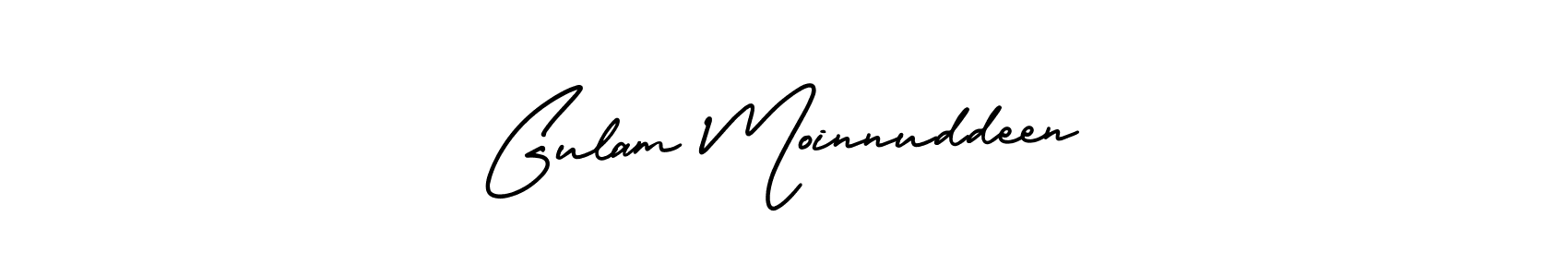 Gulam Moinnuddeen stylish signature style. Best Handwritten Sign (AmerikaSignatureDemo-Regular) for my name. Handwritten Signature Collection Ideas for my name Gulam Moinnuddeen. Gulam Moinnuddeen signature style 3 images and pictures png