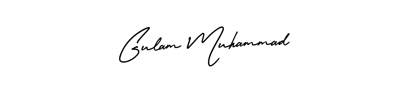 if you are searching for the best signature style for your name Gulam Muhammad. so please give up your signature search. here we have designed multiple signature styles  using AmerikaSignatureDemo-Regular. Gulam Muhammad signature style 3 images and pictures png