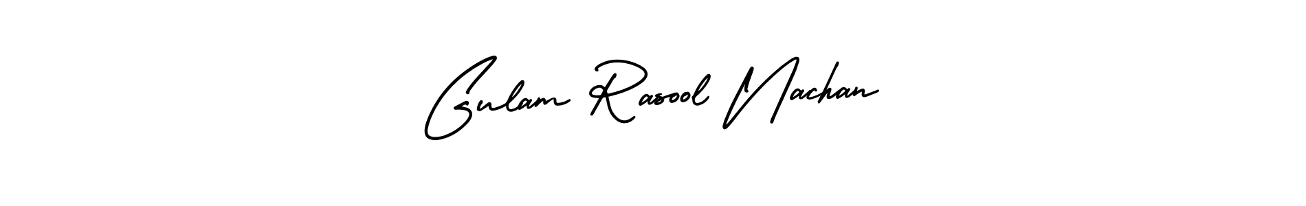 Design your own signature with our free online signature maker. With this signature software, you can create a handwritten (AmerikaSignatureDemo-Regular) signature for name Gulam Rasool Nachan. Gulam Rasool Nachan signature style 3 images and pictures png