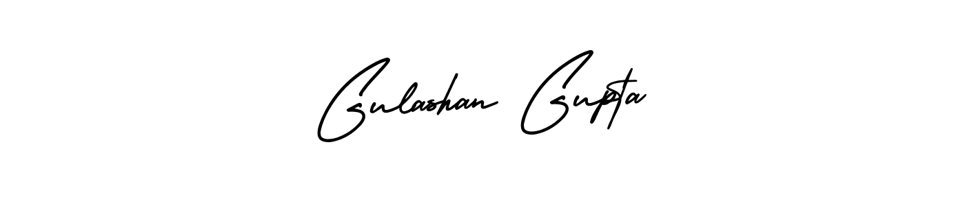 The best way (AmerikaSignatureDemo-Regular) to make a short signature is to pick only two or three words in your name. The name Gulashan Gupta include a total of six letters. For converting this name. Gulashan Gupta signature style 3 images and pictures png