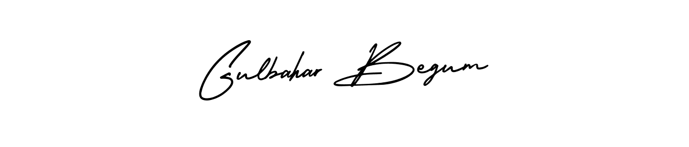 Gulbahar Begum stylish signature style. Best Handwritten Sign (AmerikaSignatureDemo-Regular) for my name. Handwritten Signature Collection Ideas for my name Gulbahar Begum. Gulbahar Begum signature style 3 images and pictures png