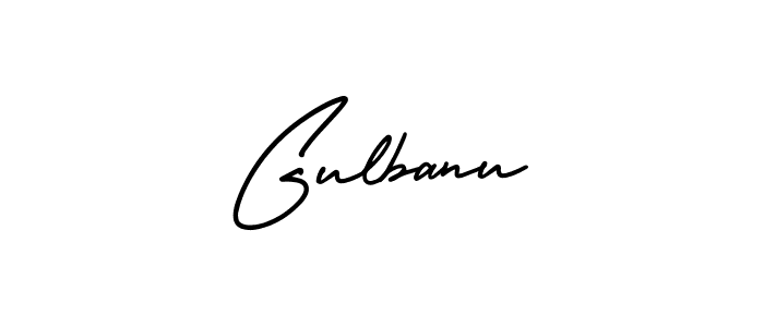 Also we have Gulbanu name is the best signature style. Create professional handwritten signature collection using AmerikaSignatureDemo-Regular autograph style. Gulbanu signature style 3 images and pictures png