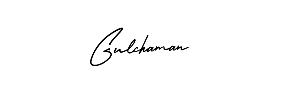 AmerikaSignatureDemo-Regular is a professional signature style that is perfect for those who want to add a touch of class to their signature. It is also a great choice for those who want to make their signature more unique. Get Gulchaman name to fancy signature for free. Gulchaman signature style 3 images and pictures png