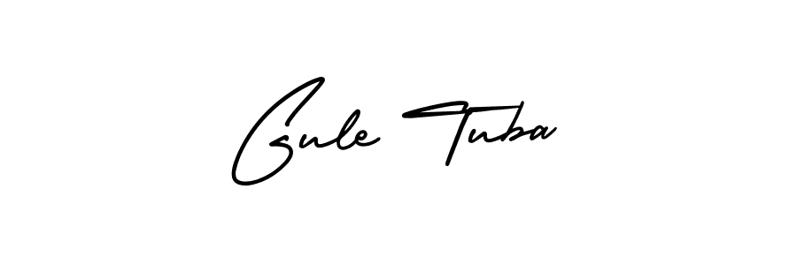 It looks lik you need a new signature style for name Gule Tuba. Design unique handwritten (AmerikaSignatureDemo-Regular) signature with our free signature maker in just a few clicks. Gule Tuba signature style 3 images and pictures png