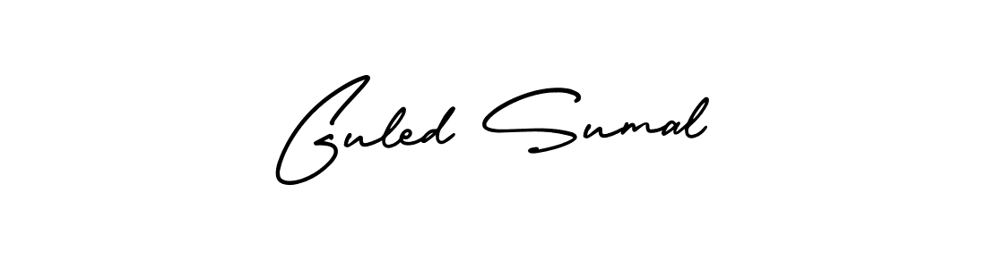 Also You can easily find your signature by using the search form. We will create Guled Sumal name handwritten signature images for you free of cost using AmerikaSignatureDemo-Regular sign style. Guled Sumal signature style 3 images and pictures png