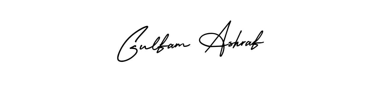 How to make Gulfam Ashraf signature? AmerikaSignatureDemo-Regular is a professional autograph style. Create handwritten signature for Gulfam Ashraf name. Gulfam Ashraf signature style 3 images and pictures png