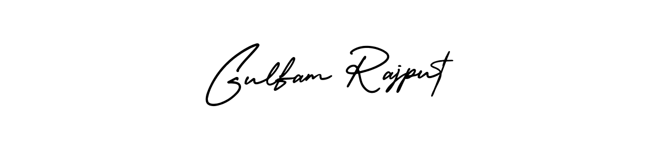 Make a beautiful signature design for name Gulfam Rajput. With this signature (AmerikaSignatureDemo-Regular) style, you can create a handwritten signature for free. Gulfam Rajput signature style 3 images and pictures png