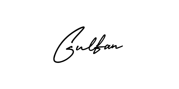 How to make Gulfan signature? AmerikaSignatureDemo-Regular is a professional autograph style. Create handwritten signature for Gulfan name. Gulfan signature style 3 images and pictures png