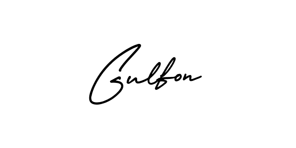 Make a beautiful signature design for name Gulfon. With this signature (AmerikaSignatureDemo-Regular) style, you can create a handwritten signature for free. Gulfon signature style 3 images and pictures png