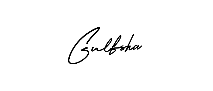 Make a beautiful signature design for name Gulfsha. With this signature (AmerikaSignatureDemo-Regular) style, you can create a handwritten signature for free. Gulfsha signature style 3 images and pictures png