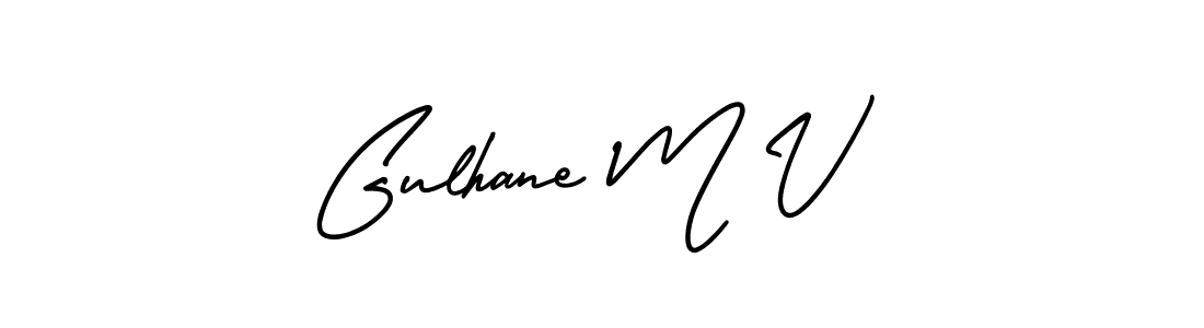 Also You can easily find your signature by using the search form. We will create Gulhane M V name handwritten signature images for you free of cost using AmerikaSignatureDemo-Regular sign style. Gulhane M V signature style 3 images and pictures png