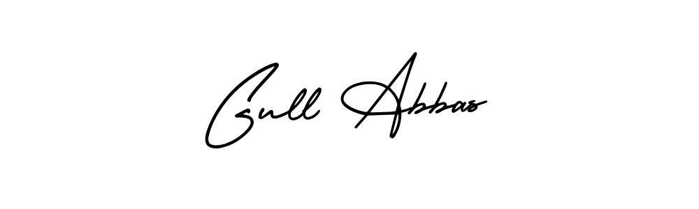 How to make Gull Abbas signature? AmerikaSignatureDemo-Regular is a professional autograph style. Create handwritten signature for Gull Abbas name. Gull Abbas signature style 3 images and pictures png