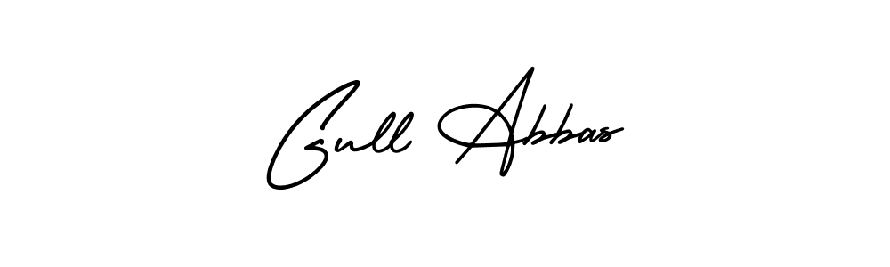 How to make Gull Abbas signature? AmerikaSignatureDemo-Regular is a professional autograph style. Create handwritten signature for Gull Abbas name. Gull Abbas signature style 3 images and pictures png