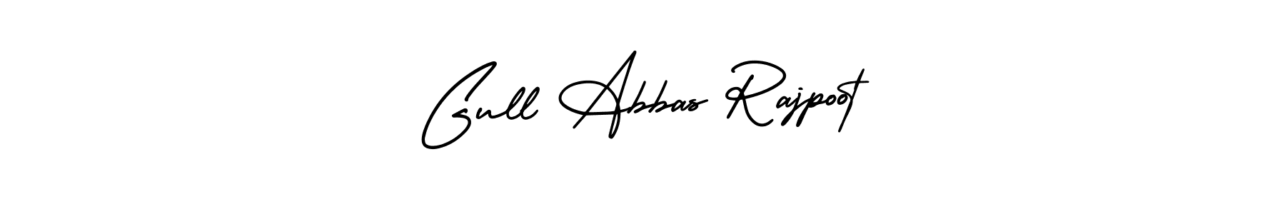 if you are searching for the best signature style for your name Gull Abbas Rajpoot. so please give up your signature search. here we have designed multiple signature styles  using AmerikaSignatureDemo-Regular. Gull Abbas Rajpoot signature style 3 images and pictures png