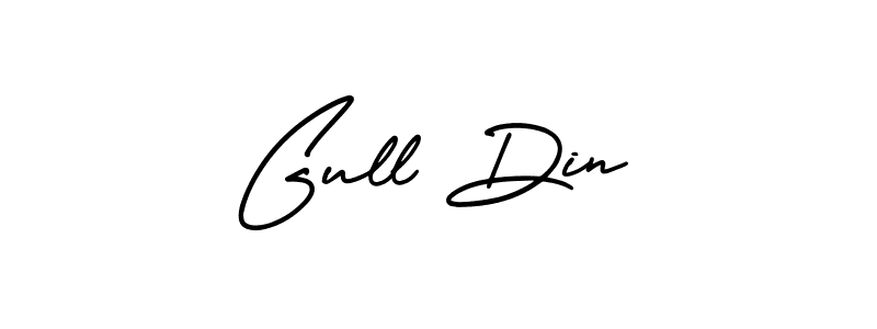 How to make Gull Din signature? AmerikaSignatureDemo-Regular is a professional autograph style. Create handwritten signature for Gull Din name. Gull Din signature style 3 images and pictures png