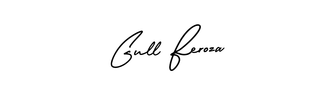 Make a beautiful signature design for name Gull Feroza. With this signature (AmerikaSignatureDemo-Regular) style, you can create a handwritten signature for free. Gull Feroza signature style 3 images and pictures png