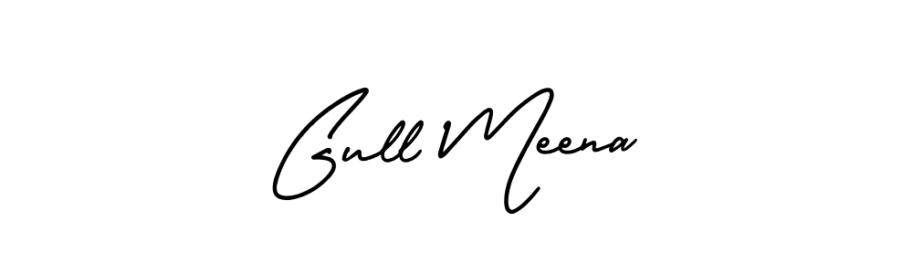 Gull Meena stylish signature style. Best Handwritten Sign (AmerikaSignatureDemo-Regular) for my name. Handwritten Signature Collection Ideas for my name Gull Meena. Gull Meena signature style 3 images and pictures png