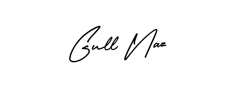 Design your own signature with our free online signature maker. With this signature software, you can create a handwritten (AmerikaSignatureDemo-Regular) signature for name Gull Naz. Gull Naz signature style 3 images and pictures png