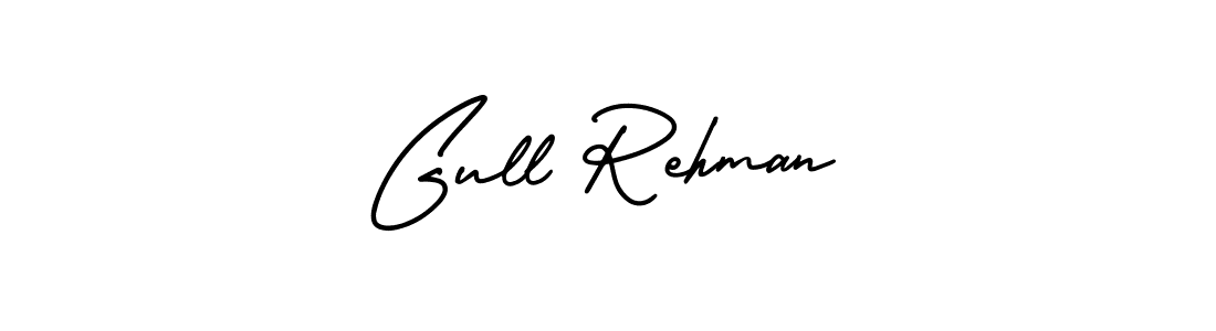 Create a beautiful signature design for name Gull Rehman. With this signature (AmerikaSignatureDemo-Regular) fonts, you can make a handwritten signature for free. Gull Rehman signature style 3 images and pictures png