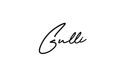 How to make Gulli signature? AmerikaSignatureDemo-Regular is a professional autograph style. Create handwritten signature for Gulli name. Gulli signature style 3 images and pictures png