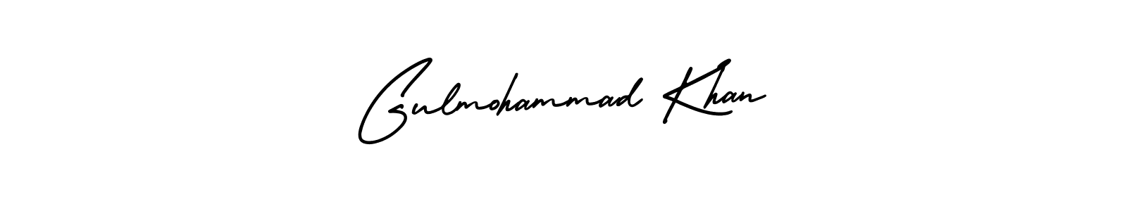 Use a signature maker to create a handwritten signature online. With this signature software, you can design (AmerikaSignatureDemo-Regular) your own signature for name Gulmohammad Khan. Gulmohammad Khan signature style 3 images and pictures png