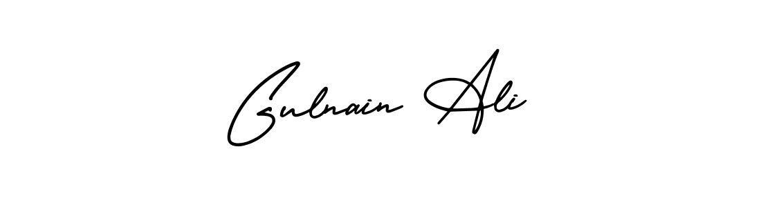 Design your own signature with our free online signature maker. With this signature software, you can create a handwritten (AmerikaSignatureDemo-Regular) signature for name Gulnain Ali. Gulnain Ali signature style 3 images and pictures png