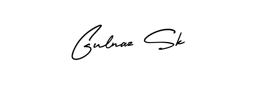 Use a signature maker to create a handwritten signature online. With this signature software, you can design (AmerikaSignatureDemo-Regular) your own signature for name Gulnaz Sk. Gulnaz Sk signature style 3 images and pictures png