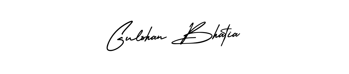 Gulshan Bhatia stylish signature style. Best Handwritten Sign (AmerikaSignatureDemo-Regular) for my name. Handwritten Signature Collection Ideas for my name Gulshan Bhatia. Gulshan Bhatia signature style 3 images and pictures png